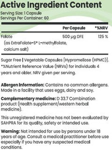 Folate Capsules - Love My Folate - Jooce