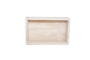 Storage Box – Wooden (Pine) - Whitewashed