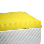 Load image into Gallery viewer, Convoluted/Eggbox Mattress Topper - ThinkCosy - Yellow - Extra Length
