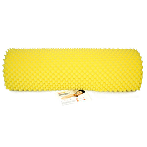 Convoluted/Eggbox Mattress Topper - ThinkCosy - Yellow - Extra Length