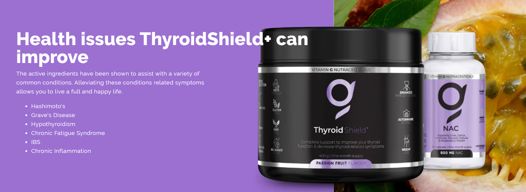 Vitamin G ThyroidShield+ with NAC (Thyroid Shield + & NAC bundle)