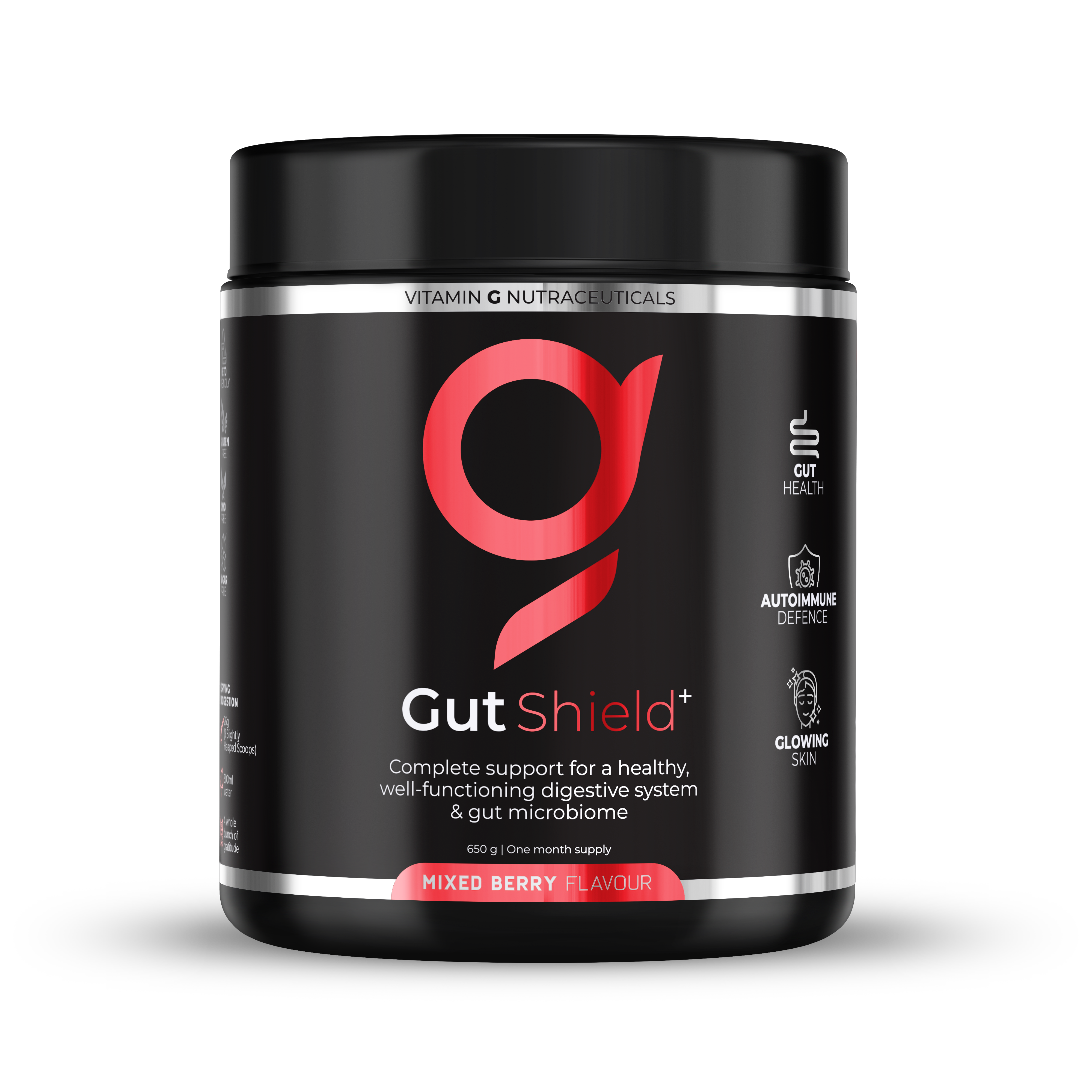 Vitamin G Gut Shield +(Complete support for a healthy, well-functioning digestive system & gut microbiome)