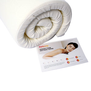 Gel Memory Foam Mattress Topper -ThinkCosy - Extra Length