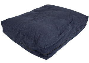 Dog Bed - Denim - Stuffed - ThinkCosy - Medium