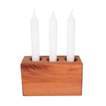 Load image into Gallery viewer, Candle Holder - Wooden - ThinkDeco - 3 holes
