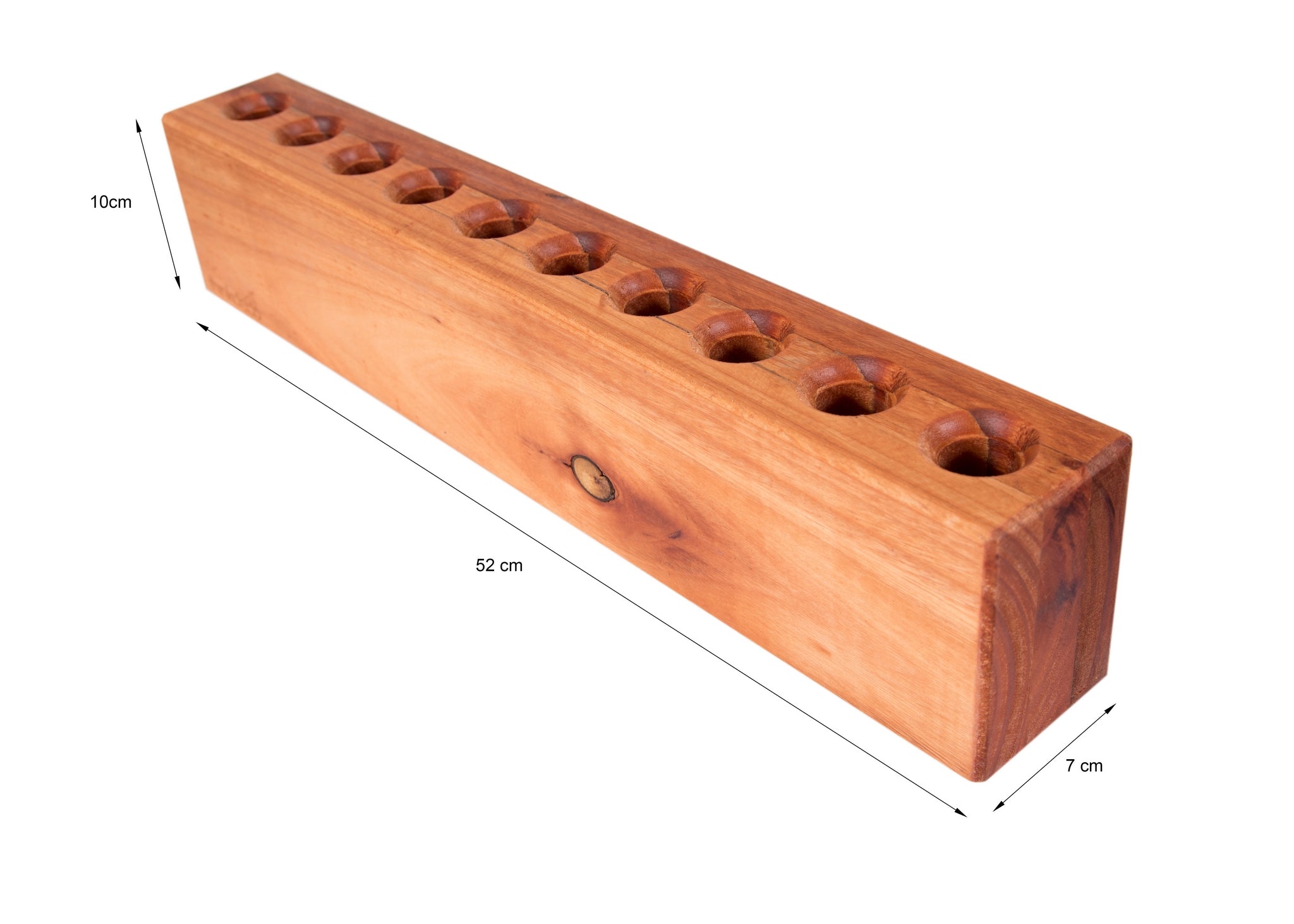 Candle Holder - Wooden - ThinkDeco - 12 holes