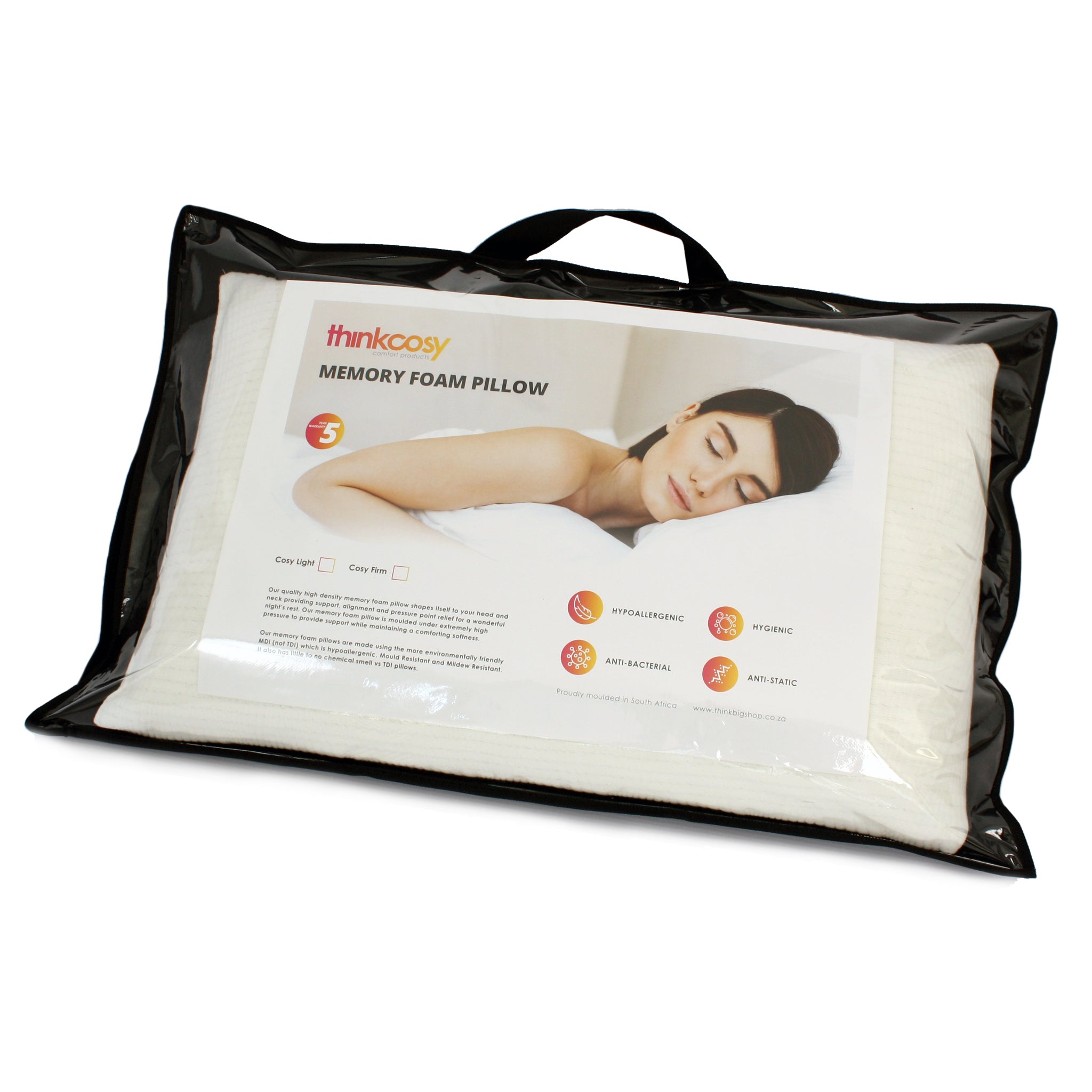 Memory Foam Pillow - Cosy Firm - ThinkCosy